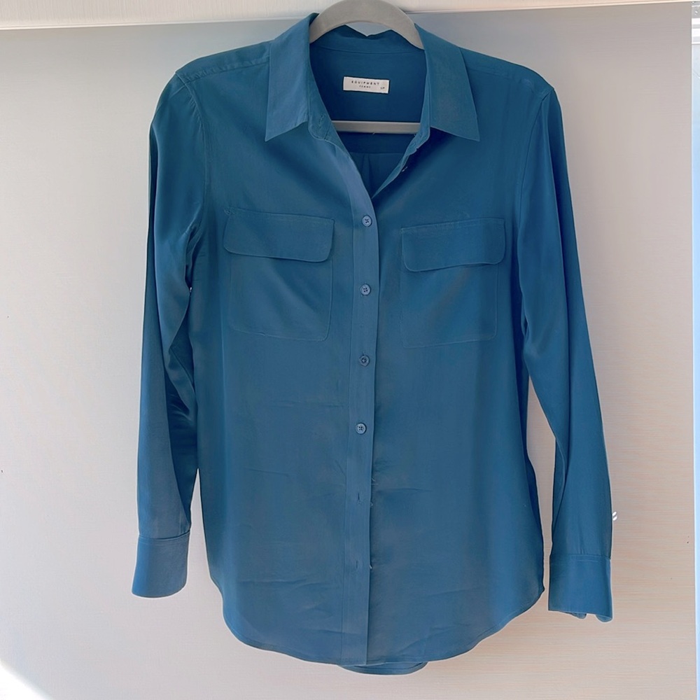 Equipment Slim Signature Blouse